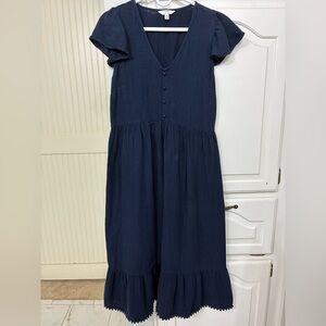 Time and Tru Navy Blue Dress